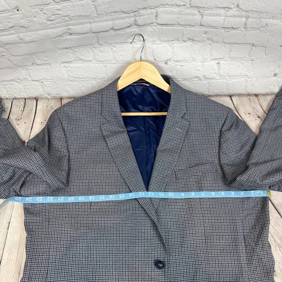 TOMMY HILFIGER Mens Navy Single Breasted, Blazer Jacket - Picture 8 of 12